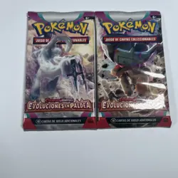 2x ~ESP~ SPANISH Evoluciones en Paldea Evolved Pokemon Booster Packs - Image 1