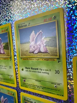 Pokemon Regular: Unlimited Base Set 37/102 Nidorino; Base Set 2 83/130 Nidoran - Image 5