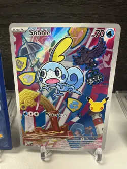 Series 2 First Partner Illustration Galar Grookey 052, Scorbunny 053, Sobble 054 - Image 5