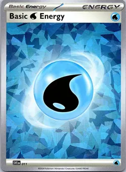 Pokemon SVE: Scarlet & Violet Energies Basic Water Energy (Cracked Ice Holo) - Image 1