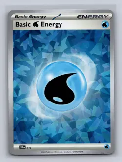 Basic Water Energy Cracked Ice Holo 011 Scarlet & Violet Pokemon Near Mint - Image 1