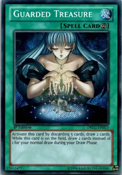 Yugioh Guarded Treasure DLCS-EN015 1st Edition Common NM - Image 1