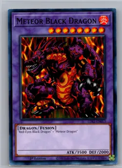 Meteor Black Dragon LDS1-EN013 Legendary Duelists: Season 1 Yu-Gi-Oh NM - Image 1