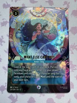 Lorcana Wilds Unknown - What Else Can I DoU 237/204 - Enchanted Foil - Image 1