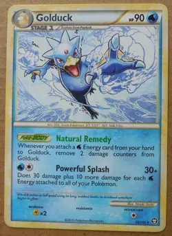 Golduck 22/102 Rare Non-Holo Triumphant Set Pokemon Card NM/LP - Image 1