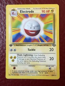 Pokemon Card Electrode 18/64 1st Edition Jungle LP Vintage WOTC 1999 Non Holo - Image 1