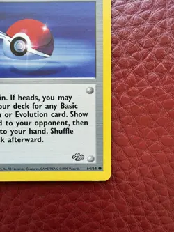 Poke Ball 64/64 1st Edition Jungle Set LP Trainer Pokemon Card WOTC 1999 - Image 5