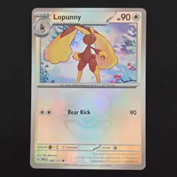 Pokemon TCG Card Lopunny 084/131 Prismatic Evolutions Masterball Holo - NM - Image 1