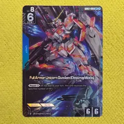 Bandai Gundam Card Game Full Armor Unicorn Gundam G03-818 Unit Repair 3 English - Image 1