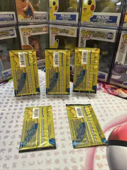 Pokemon Sun and Moon Base Set 3-CARD Booster Pack - Art Set of 5 Factory Sealed - Image 2