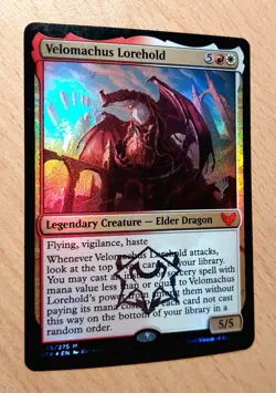 MTG Magic: # FOIL # Velomachus Kundhort / Lorehold, Drache, English, Free Spells - Image 1