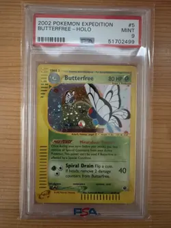 2002 POKEMON EXPEDITION #5 BUTTERFREE-HOLO PSA 9 - Image 1