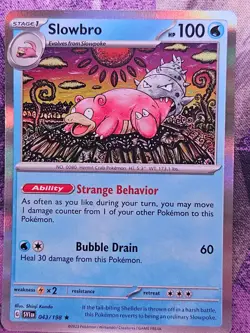 Slowbro 043/198 Rare Scarlet & Violet Pokemon Holo Near Mint - Image 1