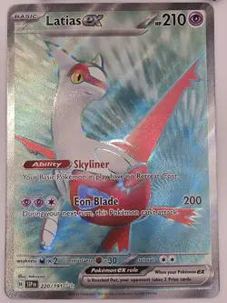 The Pokemon Company Latias ex 220/191 Sv08 Surging Sparks Ultra Rare FA Holo EN - Image 1