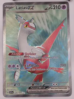 The Pokemon Company Latias ex 220/191 Sv08 Surging Sparks Ultra Rare FA Holo EN - Image 1