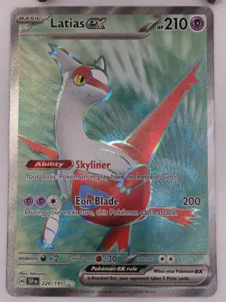The Pokemon Company Latias ex 220/191 Sv08 Surging Sparks Ultra Rare FA Holo EN - Image 1
