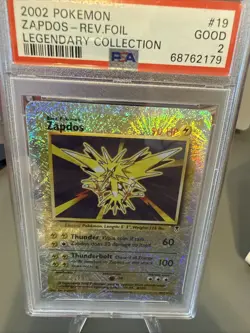 Zapdos Legendary Collection Reverse Holo PSA 2 Pokemon 2002 - Image 3