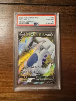Lugia v Full Art Silver Tempest Card 185/195 PSA 10 - Image 1