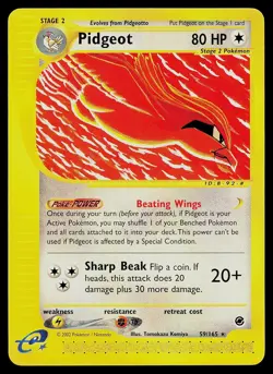Pokemon Card - Pidgeot Expedition Base Set 59/165 Rare - Image 1