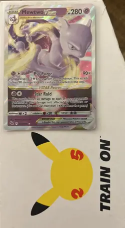 Pokemon GO Mewtwo VSTAR 31/78 Ultra Rare LP HOLO Pokemon TCG - Image 1