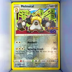 Melmetal 046/078 reverse holo 160 Stage1 Metal Pokemon GO - Image 1