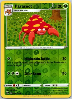 Parasect 004/189 Reverse Holo Uncommon Darkness Ablaze Near Mint - Image 1