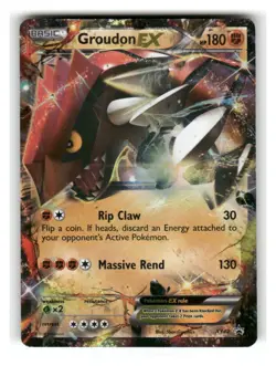 Groudon EX XY42 Holo Promo XY Promo Pokemon Moderately Played - Image 1