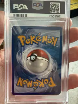 Pokemon TCG Mew Prime Holo 97/102 Triumphant Ultra Rare PSA 8 - Image 2