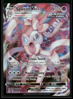Sylveon VMAX 075/203 Holo VMAX Rare Evolving Skies NM/M Pokemon - Image 1