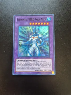 Yu-Gi-Oh! Elemental Hero Aqua Neos Super Rare LCGX-EN057 1st Edition - NM/M - Image 2