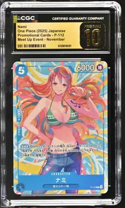 Nami One Piece 2025 P-112 Japanese Promo Meet Up Event November CGC Pristine 10 - Image 1
