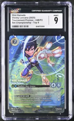 CGC 9 Disney Lorcana Hiro Hamada Enchanted Promo Championship Card 24B/P2 EN 7 - Image 1