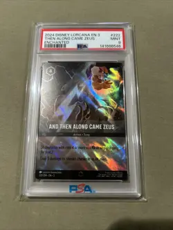 PSA 9 And Then Along Came Zeus Enchanted 222/204 Lorcana Into The Inklands - Image 1