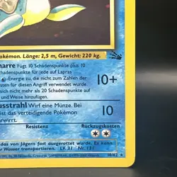 LAPRAS ( 10/62 ) Fossil Swirl Holo 2000 Pokemon Next Destinies GERMAN LANGUAGE - Image 5
