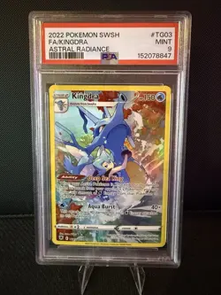2022 Pokemon PSA 9 Kingdra #TG03/TG30 SWSH Astral Radiance FA Trainer Gallery - Image 1