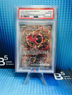 2025 POKEMON MEP EN-ME BLACK STAR PROMO #024 ORICORIO EX PSA 10 - Image 1