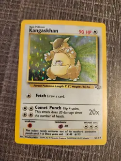 Kangaskhan 5/64 Jungle Set Unlimited Edition Holo Rare Pokemon TCG MP - Image 1