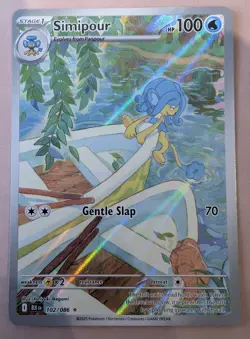 Simipour 102/086 Pokemon Card 2025 White Flare Illustration Rare - Image 2