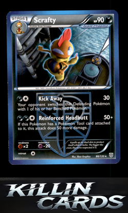 Scrafty (Team Plasma) 86/135 Pokemon Rare Plasma Storm Card NM - Image 1