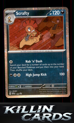 Scrafty - 188 (Cosmos Holo) 188 Pokemon Promo SV: Scarlet & Violet Promo Cards C - Image 1