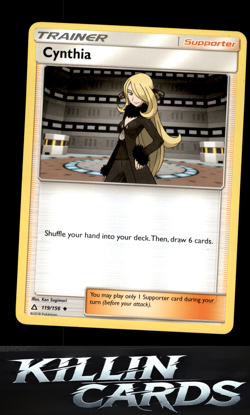 Cynthia 119/156 Pokemon Uncommon SM - Ultra Prism Card LP - Image 1