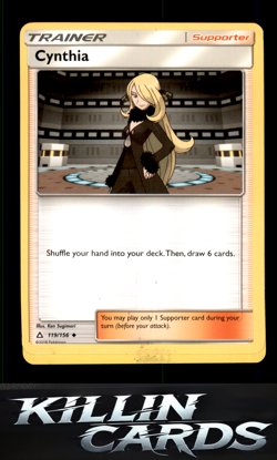 Cynthia 119/156 Pokemon Uncommon SM - Ultra Prism Card LP - Image 1