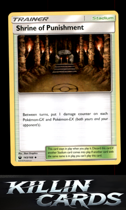 Shrine of Punishment 143/168 Pokemon Uncommon SM - Celestial Storm Card LP - Image 1