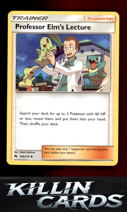 Professor Elm's Lecture 188/214 Pokemon Uncommon SM - Lost Thunder Card NM - Image 1