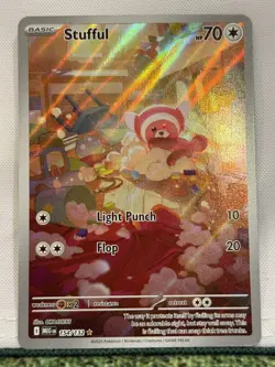 Stufful 154/132 ME01: Mega Evolution Illustration Rare Pokemon Card - Image 1