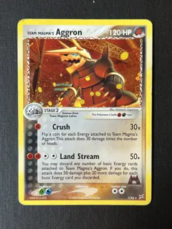 Team Magma's Aggron 7/95 Holo Pokemon Card - Team Magma/Aqua Set - Image 2