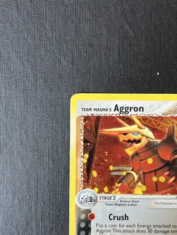 Team Magma's Aggron 7/95 Holo Pokemon Card - Team Magma/Aqua Set - Image 4