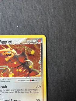 Team Magma's Aggron 7/95 Holo Pokemon Card - Team Magma/Aqua Set - Image 5