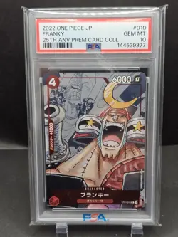 One Piece Japanese 25th Anniversary Premium Card Collection Franky Psa 10 - Image 1