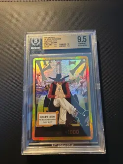 One Piece DON!! Card (Dracule Mihawk) (Gold) Beckett 9.5 Gem Mint - Image 1